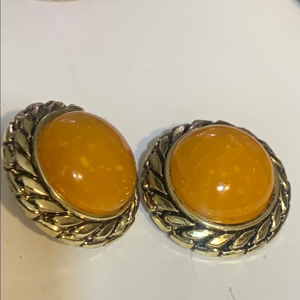 Gold and Purple Geometric Earrings Collection - Picture 10 of 16